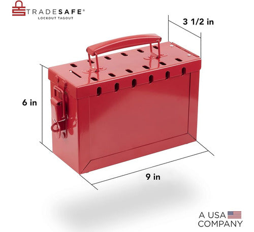 Tradesafe Lockout Tagout Group Lock Box - Premium LOTO Group 1