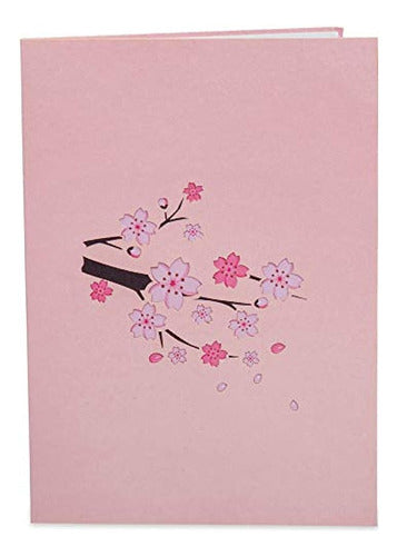 Tarjeta Emergente Paper Love Cherry Blossom, Tarjetas De Fel 1