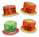 10 Fluorescent Galeras with Phrase, Fluorescent Hats 0