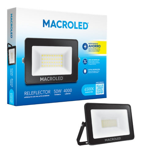 LED Reflector 50W Macroled IP65 Outdoor Cold/Warm Light 0