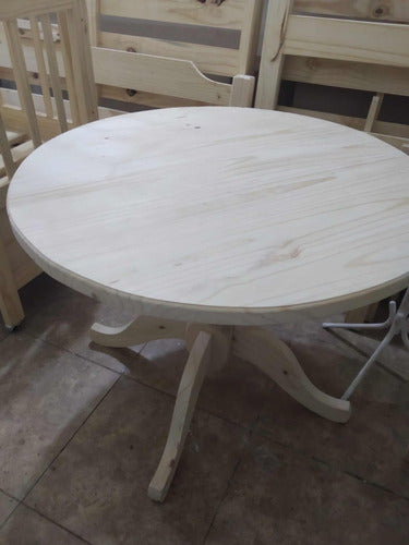 Lodejoseluismuebles Solid Wood Round Table 0