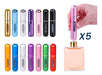 SM IMPORT 5 Mini Portable Rechargeable Perfume Atomizers 5ml Colors 1