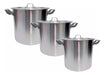 Alumar-D&E Set X3 High Gastronomic Aluminum Pots N° 22 30 38 0