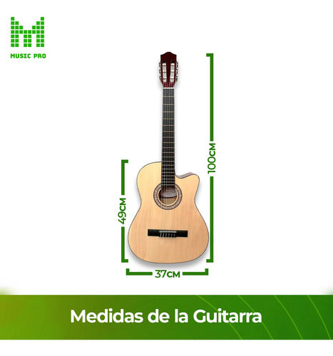 Rómulo García Guitarra Electrocriolla 2eq Exelente Sonoridad + Funda 6