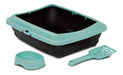 Millex Cat Litter Tray Kit with Edge + Scoop + Feeder 2