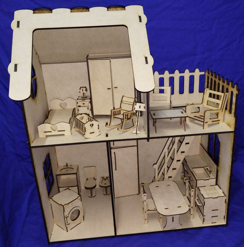 N.D.LASER Dollhouse - 5mm - 60 x 38 x 44 cm 0