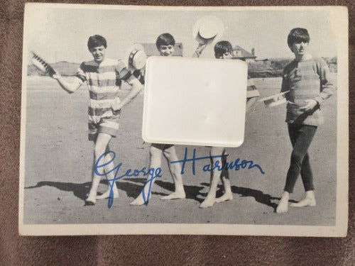 Lote N° 1-  Son 5 Tarjetas Los Beatles -george Harrison 1964 1