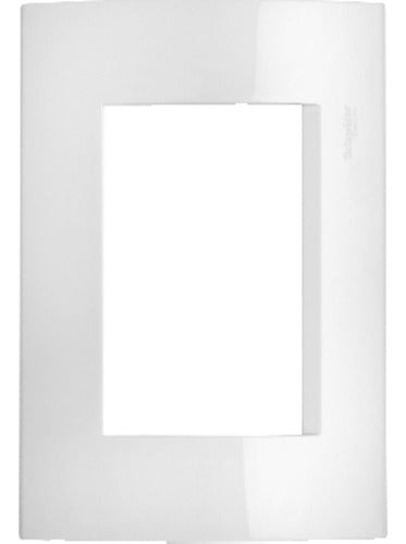 Schneider WDA58001 White Roda 3-Module Cover Plate 0