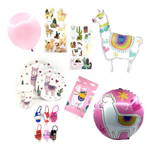 Tu Mundo Metallic Llama Balloons Set of 5 Units 1