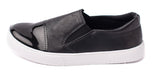 Black Low-Fit Charol Tip Sneakers 0