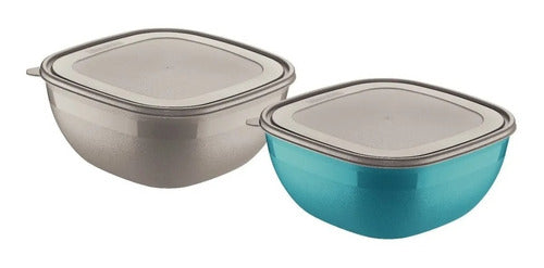 Tramontina Set X 2 Bowls Potes Contenedor Mix Color Samihome 1