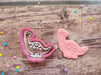 Acrylic Dinosaur Texturizing Stamp with Cutter Various Models 3