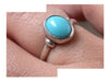 Luli 925 Silver Ring with Genuine Turquoise Stone Offer 1