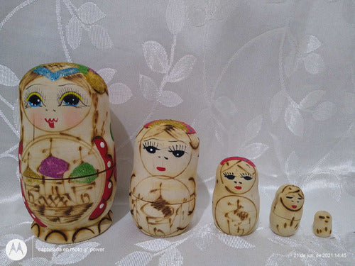 Wooden Matryoshka Dolls Set of 5 Units 11 cm 1