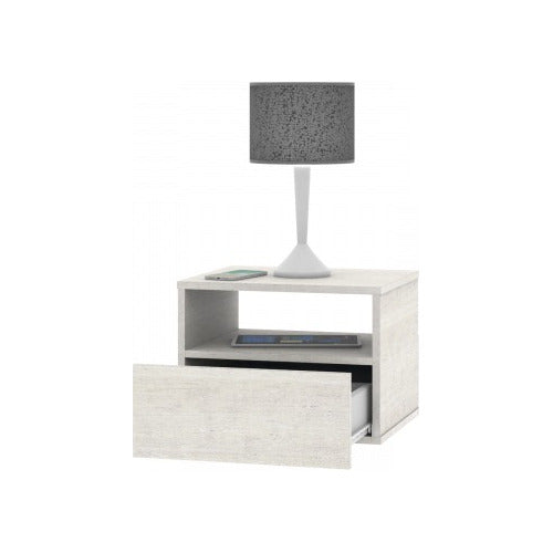 Pontec Modern Floating Nightstand with Drawer 7