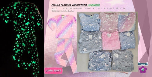 Women's Winter Polar Soft Glowing Earthly Pajama 8