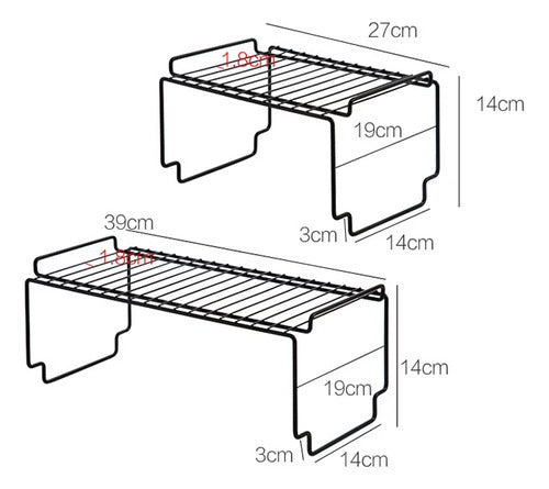 Genérica Organizador Grande De Alacena Apilable Medidas 39x19x14 Cm 7