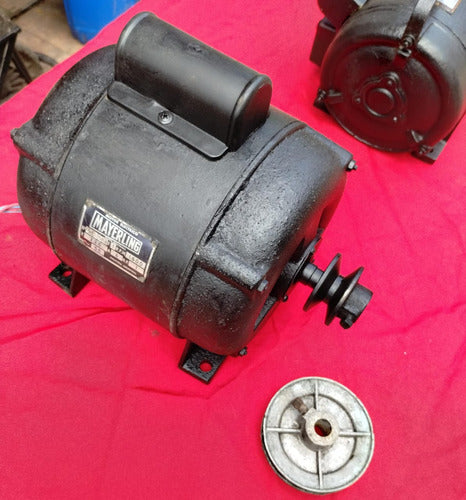 Motor Para Compresor Y Bombeador Monofásico Mayerling 1hp 0