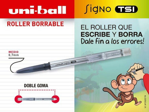 Uni-ball Signo Tsi Erasable Friction Ballpoint Pen Set of 2 Units 1