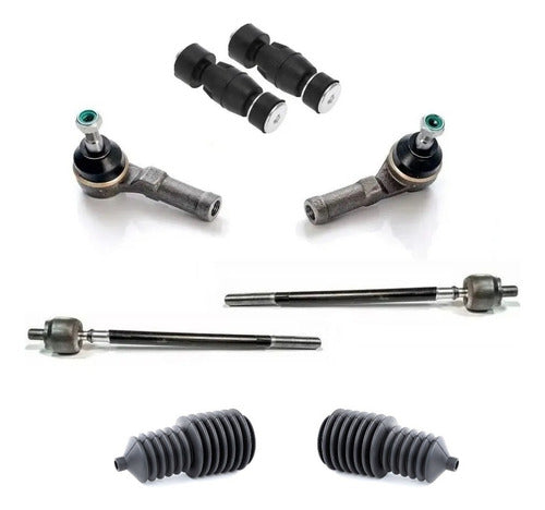 Kit x2 Tie Rods, Precaps, Ends, and Steering Boots for Clio Mio 0