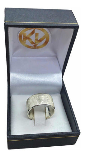 KV Joyas Solid Silver Slave Ring 1 cm Wide 1