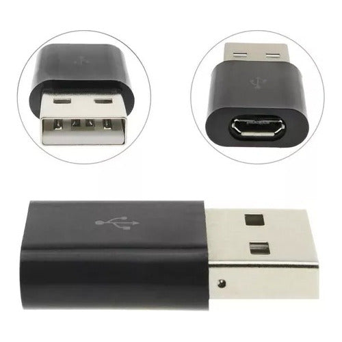 Micro USB Female to USB 2.0 Male Adapter Converter 3