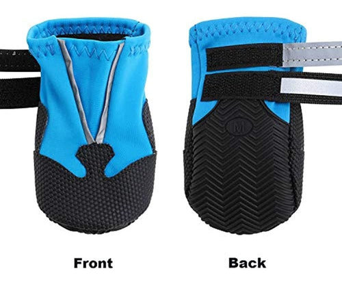 Dimicoo Botas De Invierno Para Perros Suela De Goma Antidesl 3