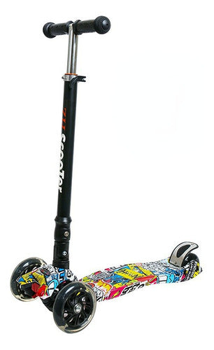 Monopatín Scooter Ajustable 4 Ruedas - Urban Colores 0