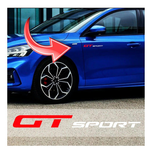 Calco Adhesivo Gt Sport Para El Auto Tuning Racing 0