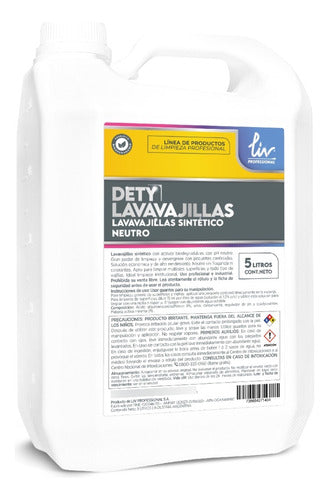 Liv Dety Neutral Degreasing Liquid Detergent 5L 1