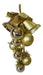 Golden Christmas Cluster Ornament with Hanging Bells 0