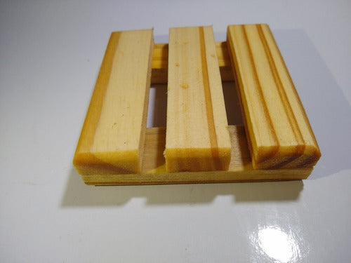 Set of 20 Handcrafted Wooden Soap Dishes for Solid Shampoo 7.5cm x 7cm 6