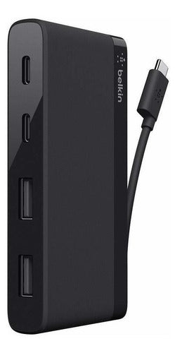 Belkin Certificación Usb-if 4-port Mini Usb-c Hub Con Dos 0