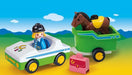 Playmobil Infancia 1 2 3 - 70181 Auto Remolque Caballos - Pr 2