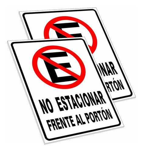 Cartel Prohibido Estacionar 0