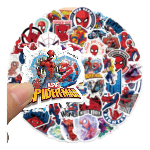 Spiderman X15 Stickers 7cm Self-Adhesive Stickers 0