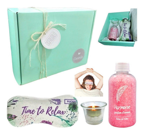 "Aroma Zen Spa Rose Gift Box Relaxation Set N63 Enjoy It" - Aroma Caja Regalo Zen Spa Rosas Set Relax Kit N63 Disfrutalo