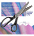 BambooMN Sewing Scissors Set, Pinking Shears/Embroidery/Fabric/3 Pack 3