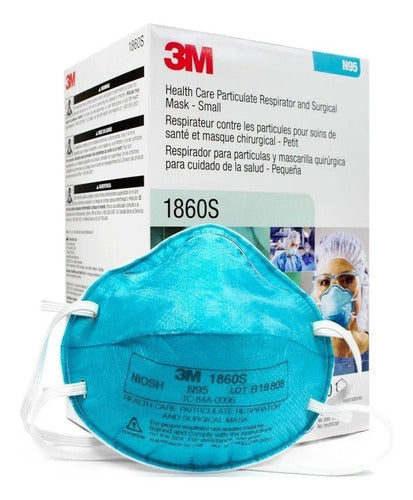 3M N95 Mask Respirator 1860S Small Cup Size Pack of 20 0