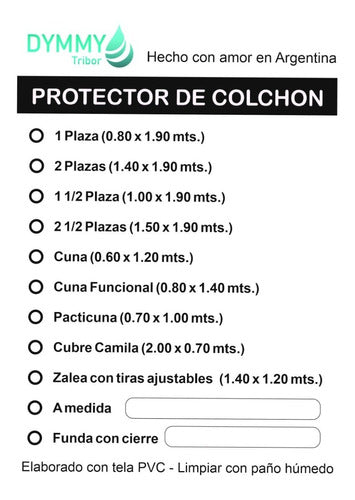 Funda Cubre Colchón Impermeable Medida King (2 Mts X 2 Mts) 2