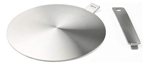 2020 Newest Heat Diffuser Stainless Steel Induction Adapter Plate Removable Handle - 5.5inch 1