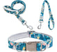 JYAOJYUE Blue Dog Collar and Leash Set 0