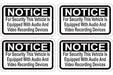 Stickertalk Notice Pegatinas De Vinilo Para Grabación De Aud 0