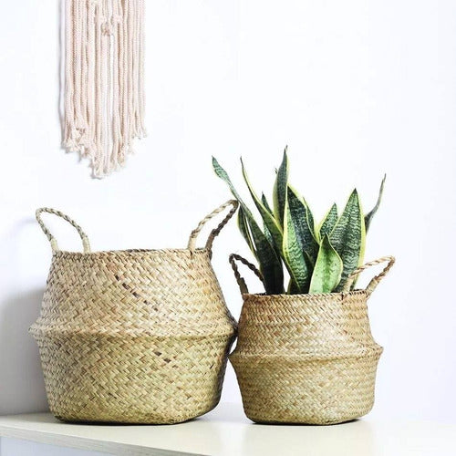 La Chicha Store Natural Seagrass Vietnamita Basket - Large 1