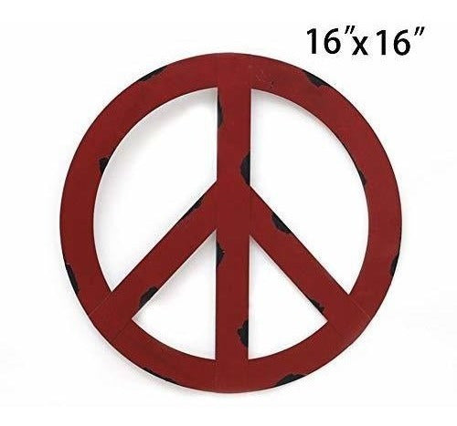 Rainbow Handcrafts Vintage Metal Peace Sign 1