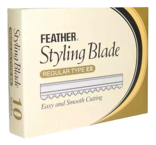 Feather Double Edge Razor with 10 Feather Blades 1