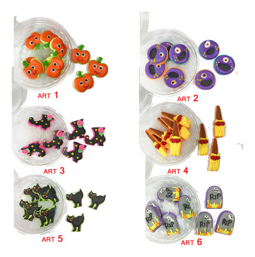 JARDIN DE AZUCAR Halloween Sugar Figures X6 Choice Cotillon Sergio 1