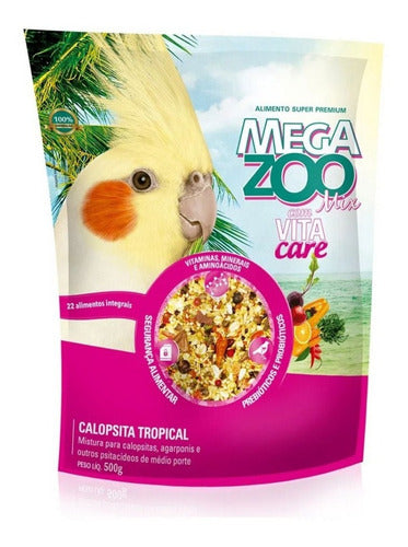 Ração Para Pássaros Mix Calopsita Tropical 500g Megazoo 0