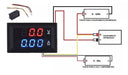 Volt Amperímetro Digital De Painel - Display Duplo 1