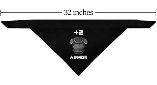 Graphics & More 8bit Pixel Retro Plus Two Armor Gamer Juego Dog Pet Bandana 1